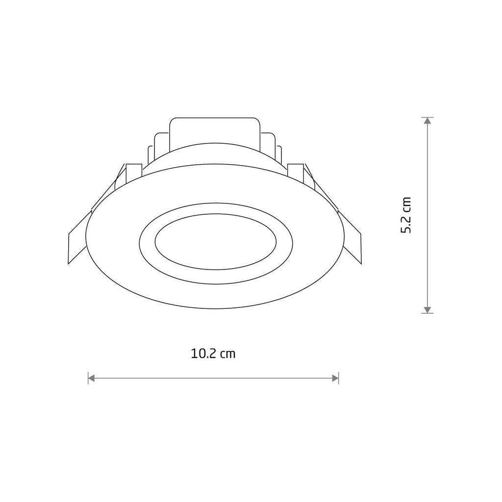 Nowodvorski Lampa downlights podtynkowa HELIOS LED 5W 50/60Hz - Tworzywo sztuczne PC - Biały II 8992