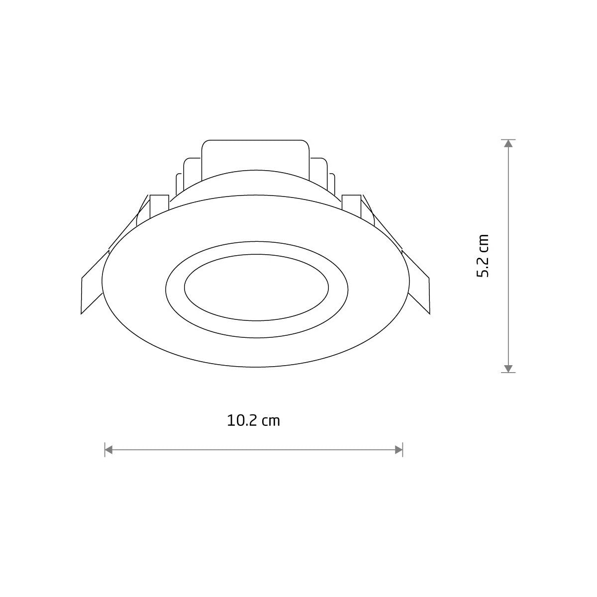 Nowodvorski Lampa downlights podtynkowa HELIOS LED 5W 50/60Hz - Tworzywo sztuczne PC - Biały II 8992