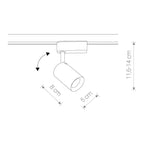 Nowodvorski System szynowy PROFILE IRIS LED 7W 1-obwodowy Profile Lampa 7W - Aluminium lakierowane - Biały II 8997