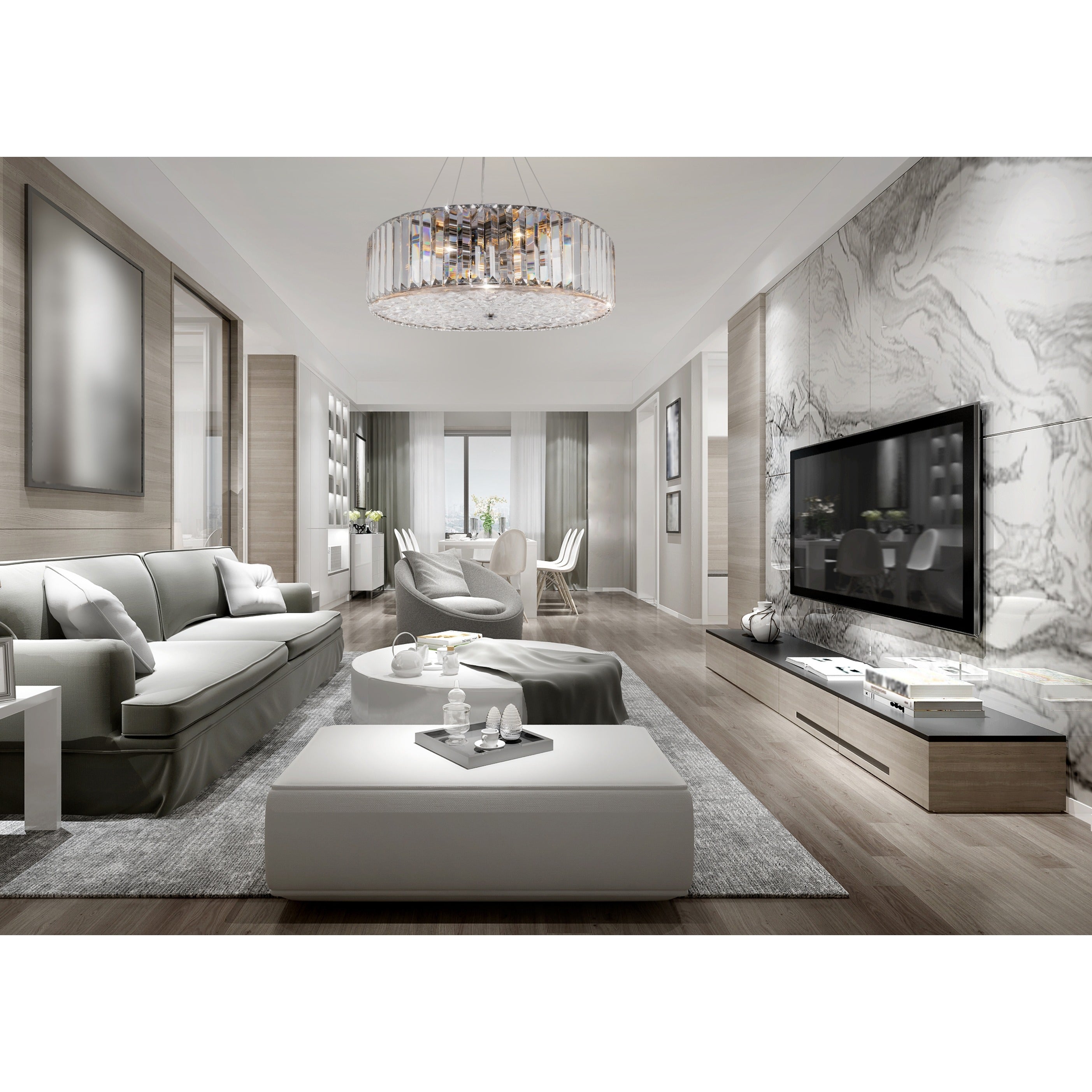 Maytoni Plafon Recinto - Metal - Chrom MOD080CL-06CH