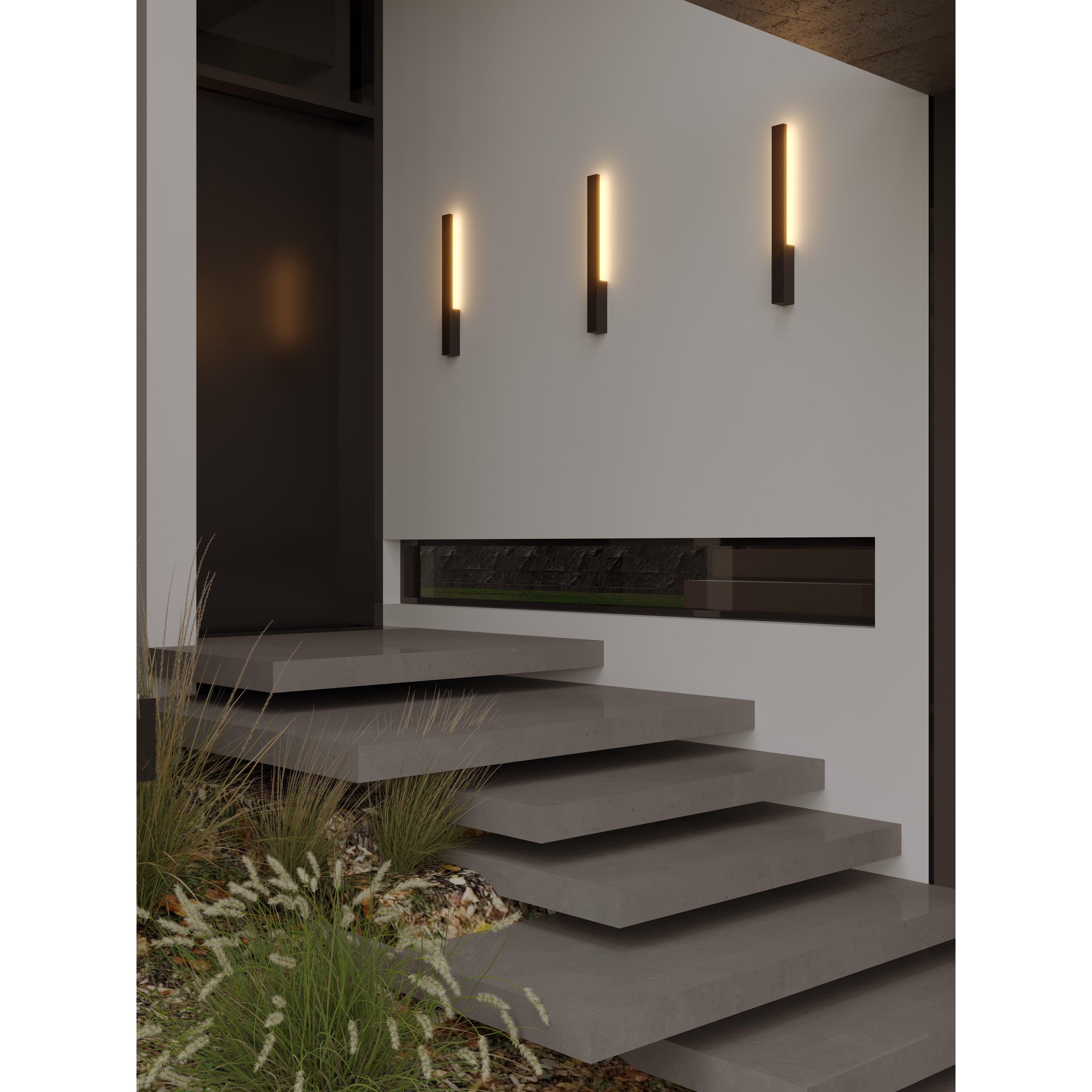 Maxlight Kinkiet Kaprun 6W - Aluminium - Czarny W0458