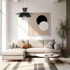 żyrandol Plato white/black 1xE27