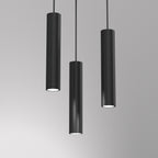 żyrandol plate dia 300 Raito black 3xGU10