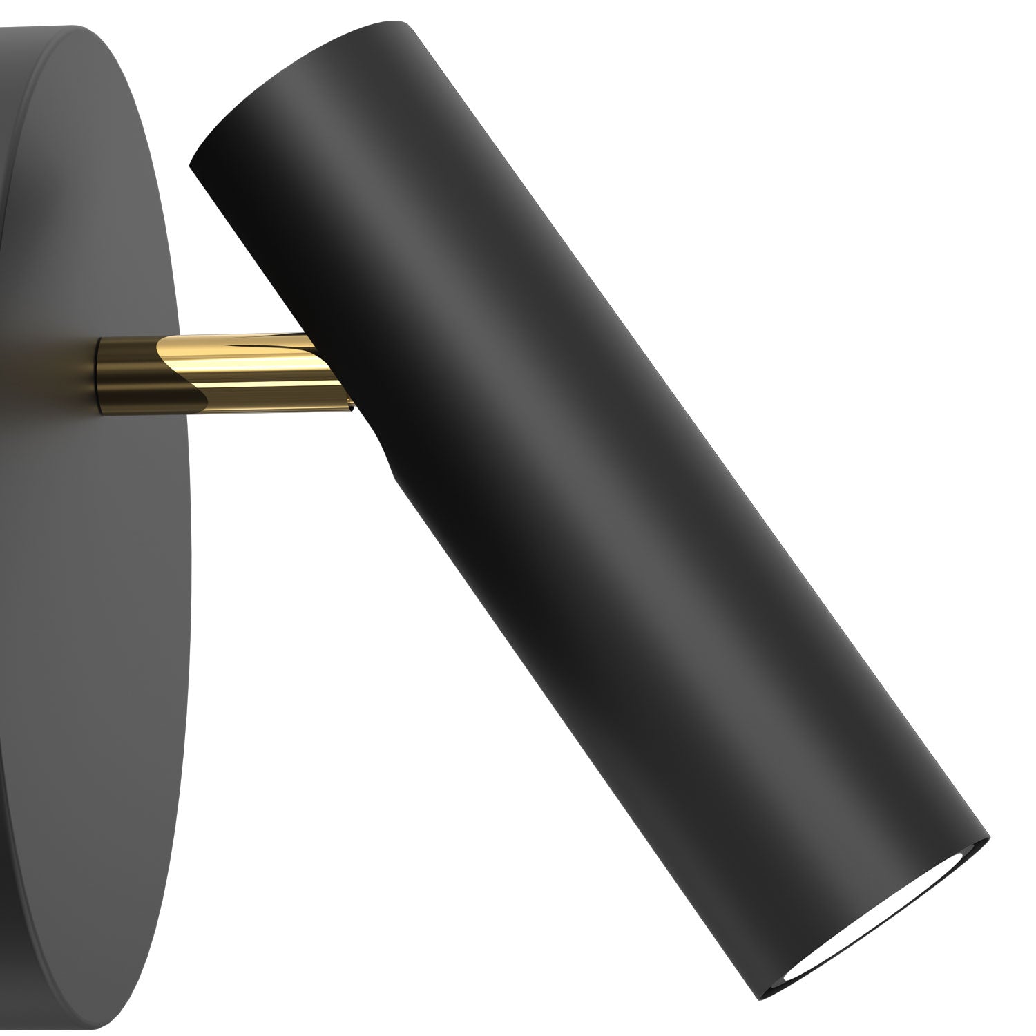 kinkiet/spot round Axion black/gold 1xGU10