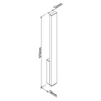 Maxlight Kinkiet Kaprun 6W - Aluminium - Czarny W0458