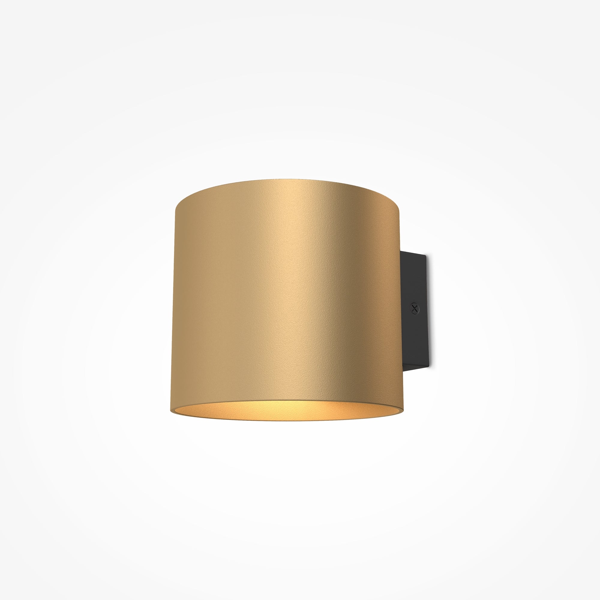 Maytoni Kinkiet Rond - Aluminium - Złoty matowy C066WL-01MG