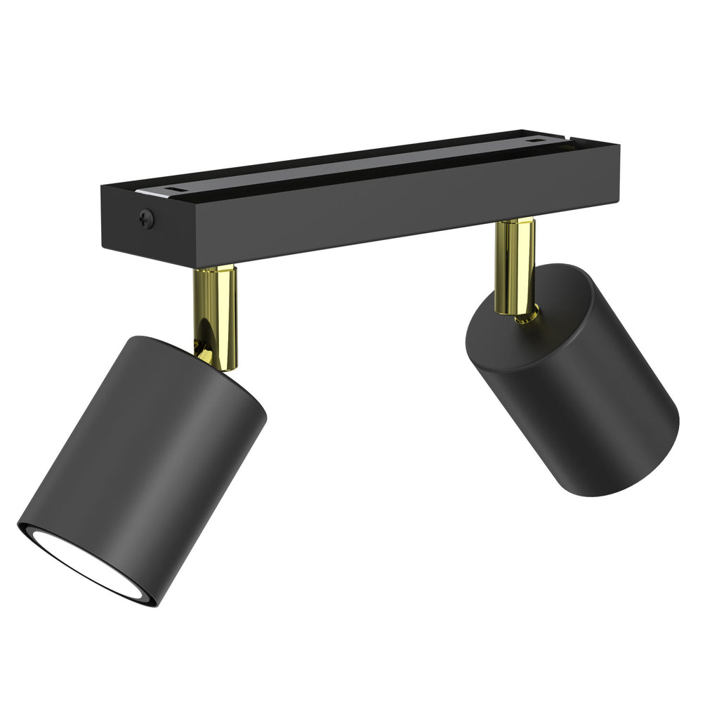 spot Striper black/gold 2xGU10