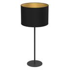 lampka gab. Arden H 58 black, cylinder shade dia 250, h 170 black/gold 1xE27