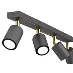 spot Striper black/gold 4xGU10