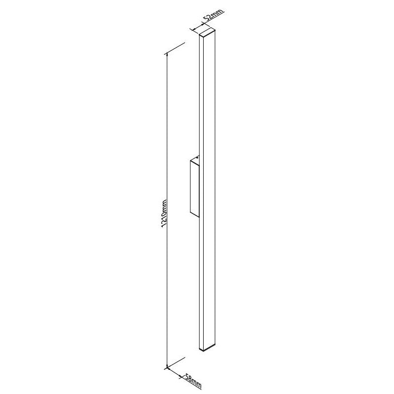 Maxlight Kinkiet Predazzo - Aluminium - Czarny W0461