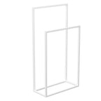 standing towel hanger - double, white