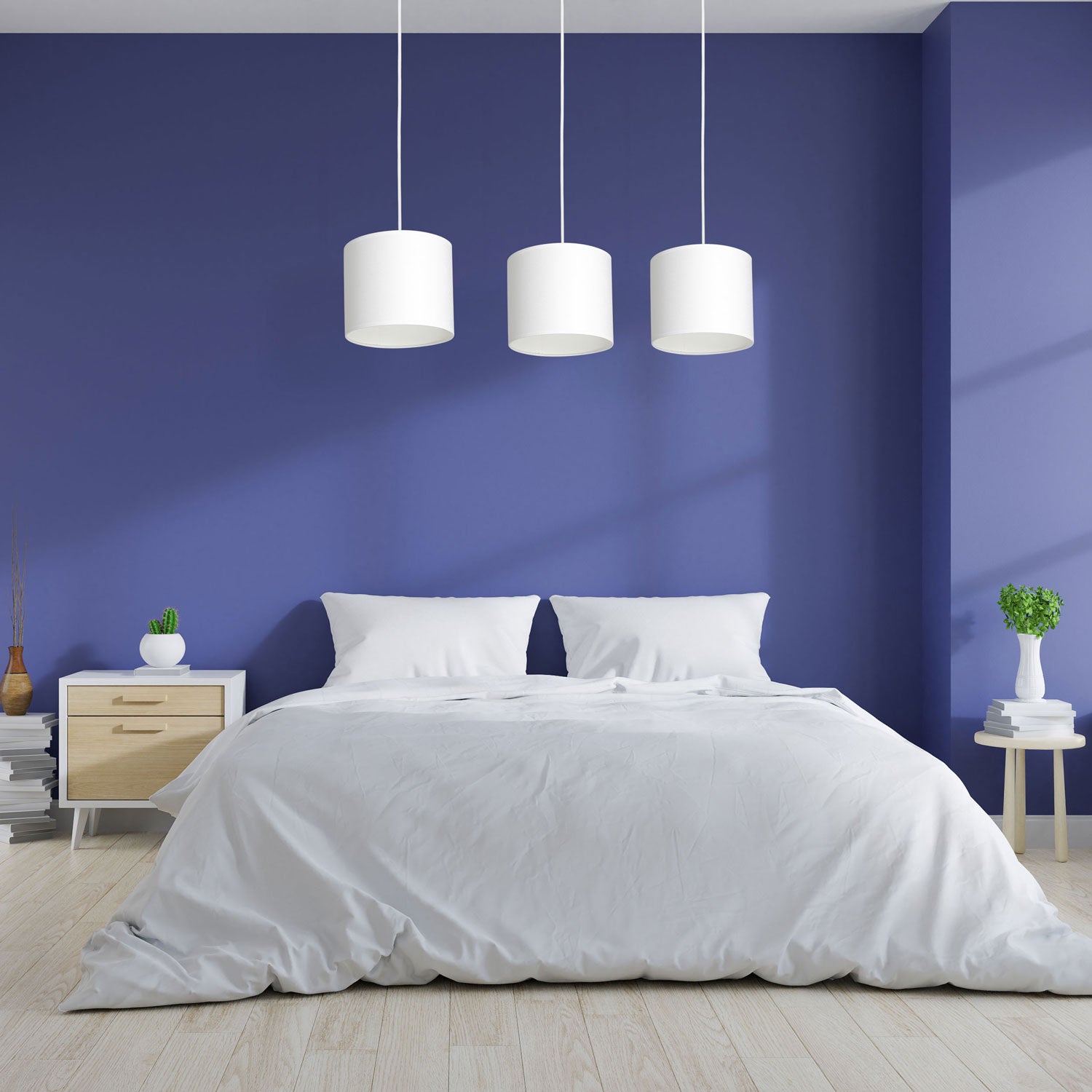 żyrandol Arden listwa, white, cylinder shade dia 180, h 150 white 3xE27