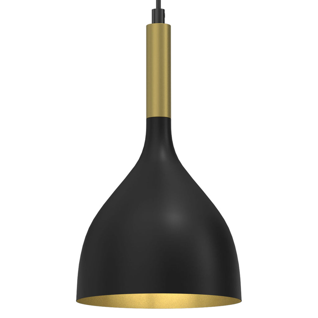 żyrandol Noak black/gold 1xE27