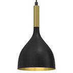żyrandol Noak black/gold 1xE27