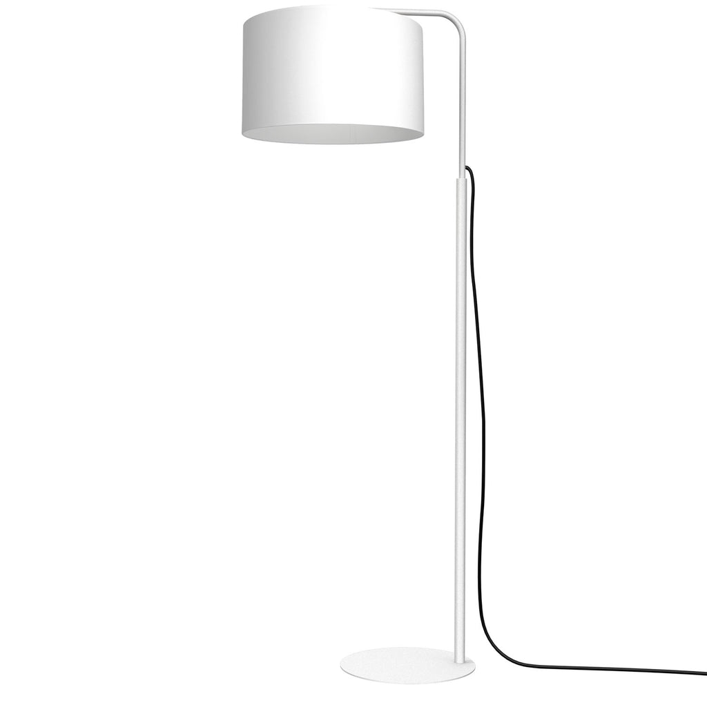 lampa podł. Arden ramię, white, cylinder shade dia 400, h 250 white 1xE27