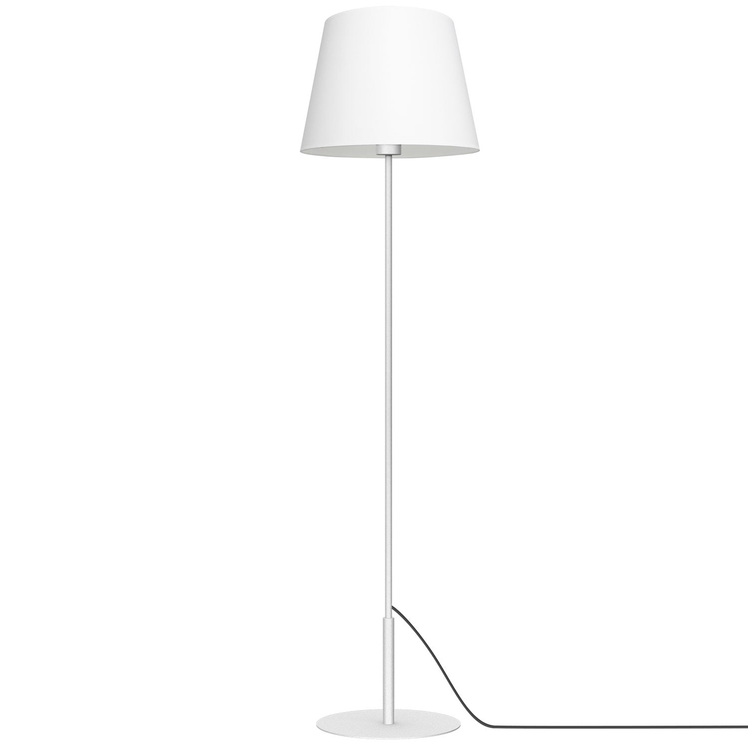 lampa podł. Arden prosta, white, cone shade dia 280/380, h 300 white 1xE27