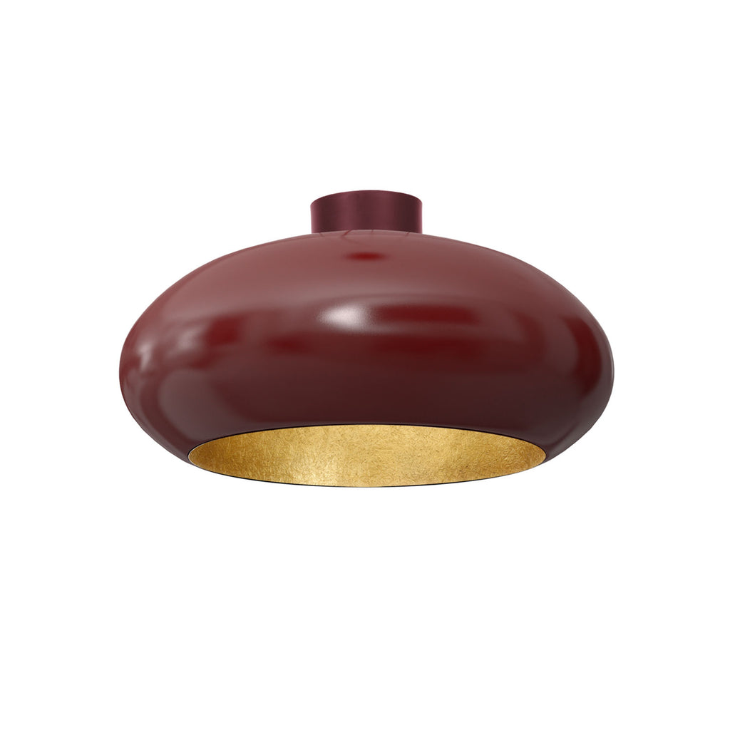 plafon Compo oval (dia 500) burgundy/gold 1xE27