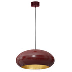 żyrandol Compo oval (dia 500) burgundy/gold 1xE27