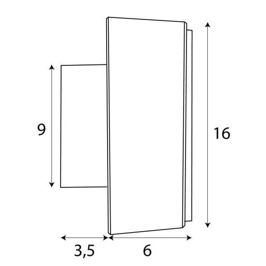 Maxlight Kinkiet Lipari - Aluminium + akryl - Złoty szczotkowany W0358