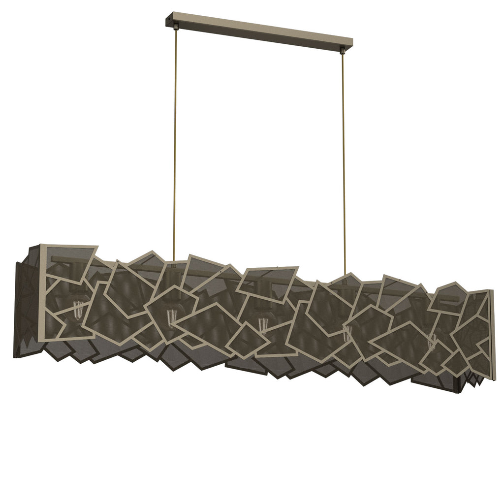 żyrandol Camo titanium-bronze 5xE27