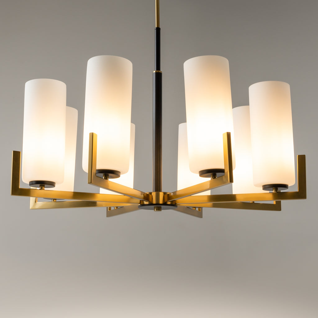 Maytoni Lampa wisząca Fortano - Metal - Czarny + mosiądz MOD089PL-08BS