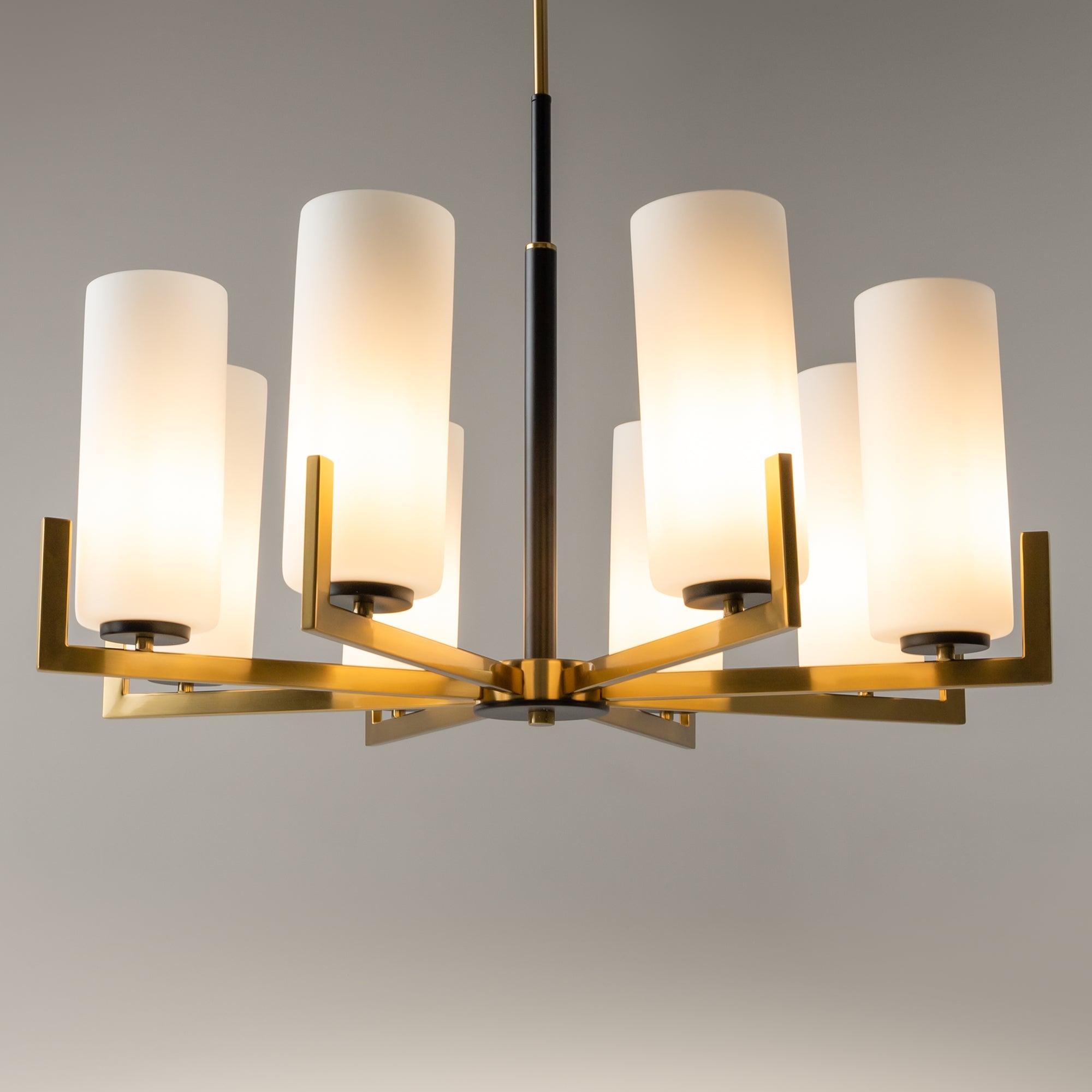 Maytoni Lampa wisząca Fortano - Metal - Czarny + mosiądz MOD089PL-08BS