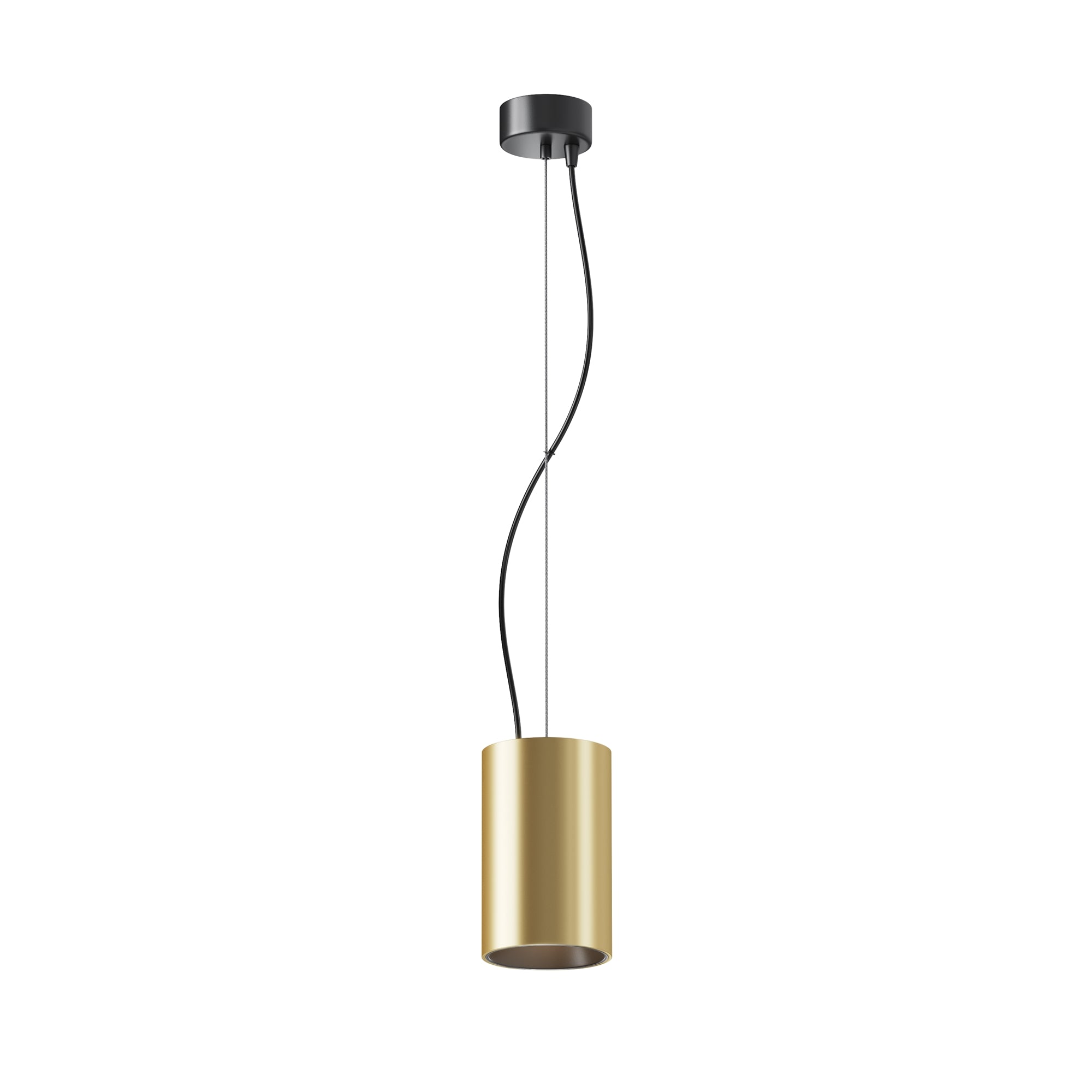 Maytoni Lampa wisząca Efir - Aluminium - Złoty matowy P089PL-25W3K-MG