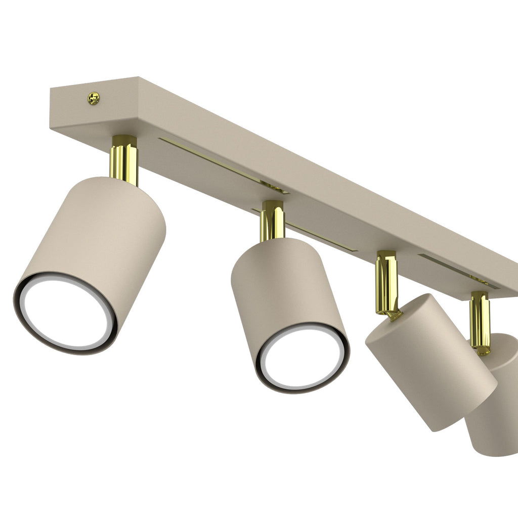 spot Striper beige/gold 4xGU10