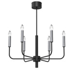 żyrandol Akasya black/chrome 6xE14