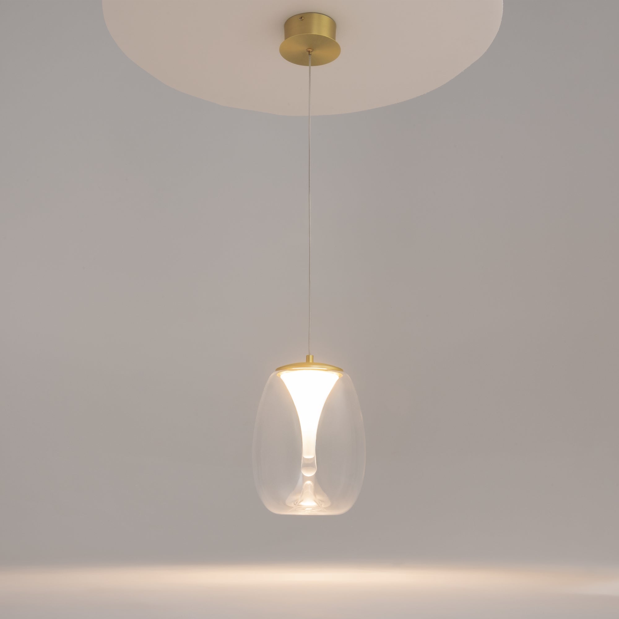 Maytoni Lampa wisząca Splash - Aluminium - Złoty MOD282PL-L8G3K1