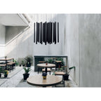 Maxlight Lampa wisząca Organic - Stal nierdzewna + akryl - Czarny P0419D