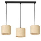 żyrandol listwa, Rattan cylinder shade dia 180, h 150 3xE27