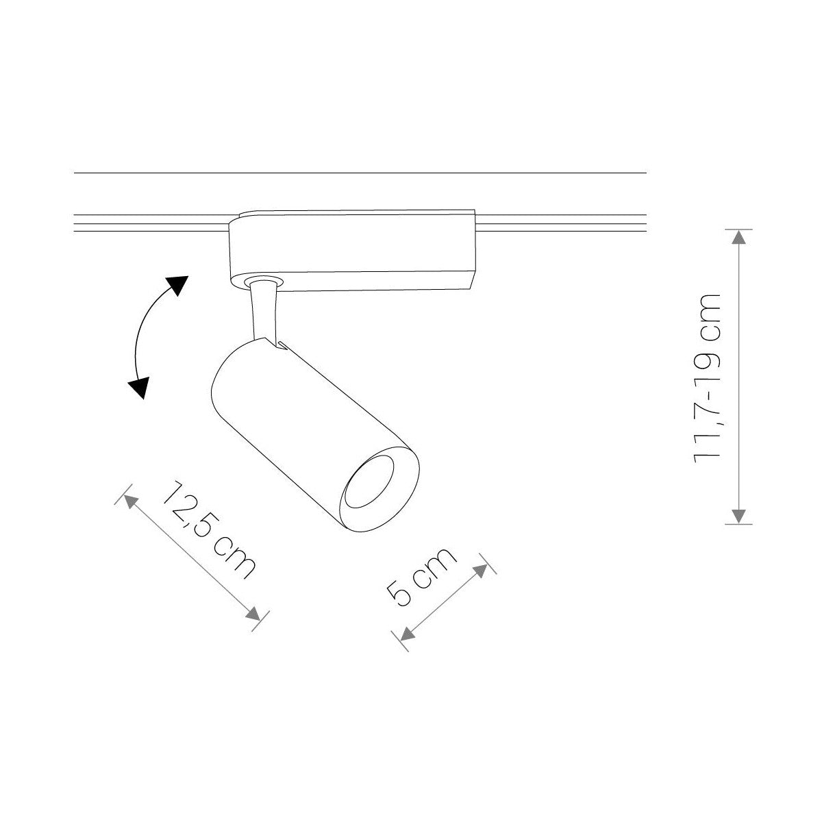 Nowodvorski System szynowy PROFILE IRIS LED 12W 1-obwodowy Profile Lampa 12W - Aluminium lakierowane - Biały I 9000