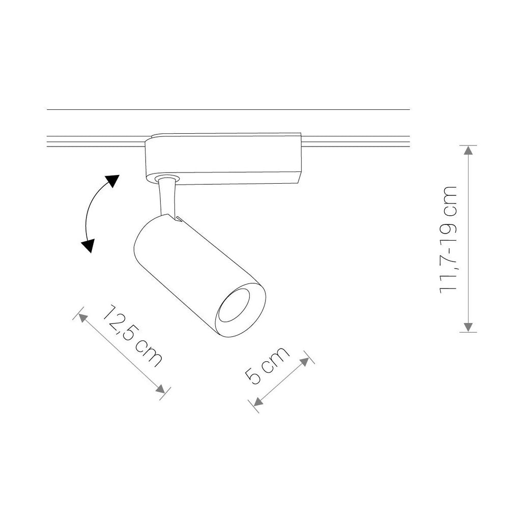 Nowodvorski System szynowy PROFILE IRIS LED 12W 1-obwodowy Profile Lampa 12W - Aluminium lakierowane - Biały II 9002