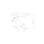 Nowodvorski System szynowy PROFILE IRIS LED 20W 1-obwodowy Profile Lampa 20W - Aluminium lakierowane - Czarny I 9005