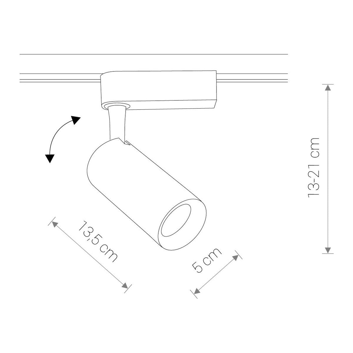 Nowodvorski System szynowy PROFILE IRIS LED 20W 1-obwodowy Profile Lampa 20W - Aluminium lakierowane - Czarny II 9007