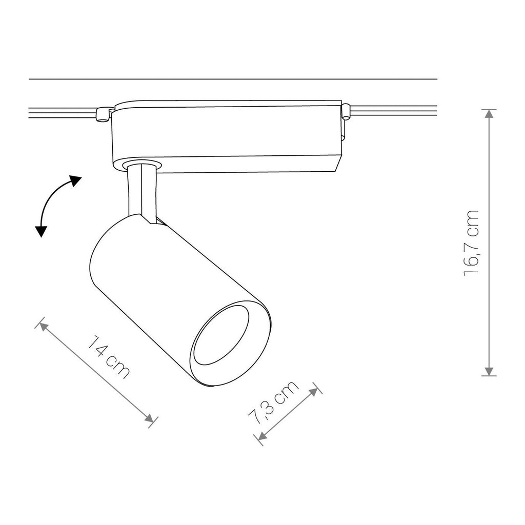 Nowodvorski System szynowy PROFILE IRIS LED 30W 1-obwodowy Profile Lampa 30W - Aluminium lakierowane - Biały 9008