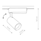 Nowodvorski System szynowy PROFILE IRIS LED 30W 1-obwodowy Profile Lampa 30W - Aluminium lakierowane - Biały 9008