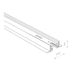 Nowodvorski System szynowy PROFILE RECESSED TRACK 1 METER 1-obwodowy Profile Szyna - Aluminium lakierowane - Biały 9012