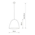 Nowodvorski Lampa wisząca EGG M 25W only LED 50/60Hz - Kompozyt - Biały II 9021
