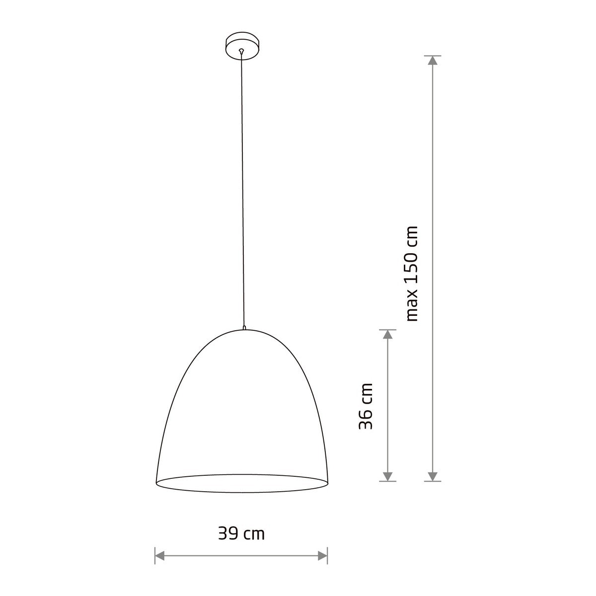 Nowodvorski Lampa wisząca EGG M 25W only LED 50/60Hz - Kompozyt - Biały II 9021