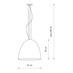 Nowodvorski Lampa wisząca EGG L 25W only LED 50/60Hz - Kompozyt - Czarny II 9024