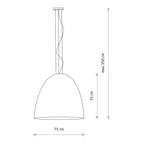 Nowodvorski Lampa wisząca EGG XL 25W only LED 50/60Hz - Kompozyt - Biały II 9025