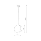 Nowodvorski Lampa wisząca WHEEL 10W only LED 50/60Hz - Sklejka - Złoty 9028