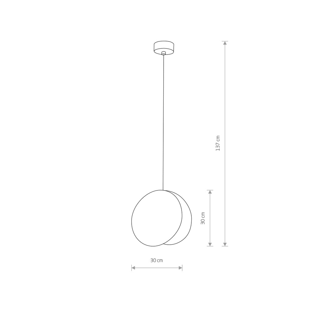 Nowodvorski Lampa wisząca WHEEL 10W only LED 50/60Hz - Sklejka - Czarny 9033