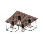 Nowodvorski Lampa przysufitowa COBA ANTIQUE 25W only LED 50/60Hz - Sklejka - Ciemne drewno III