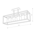 Nowodvorski Lampa przysufitowa CRATE 25W only LED 50/60Hz - Stal lakierowana - Czarny II 9047