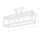 Nowodvorski Lampa przysufitowa CRATE 25W only LED 50/60Hz - Stal lakierowana - Czarny II 9047