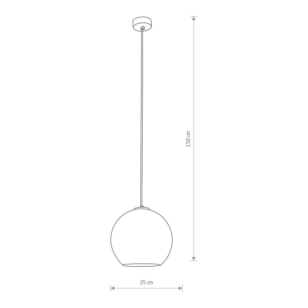 Nowodvorski Lampa wisząca POLARIS 25W only LED 50/60Hz - Szkło metalizowane - Chrom 9056