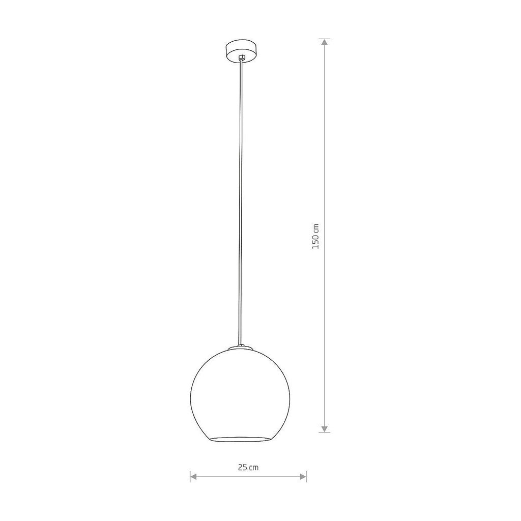 Nowodvorski Lampa wisząca POLARIS 25W only LED 50/60Hz - Szkło metalizowane - Złoty 9057